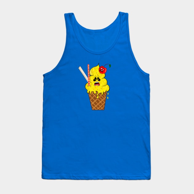 Ice cream monster with cherry Tank Top by MariRiUA